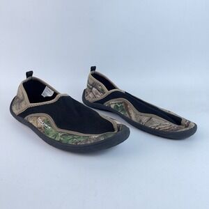 Field & Stream Water Shoes Youth Size 7 Brown Realtree Print Synthetic‎ Slip On